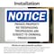Signmission Private Property No Trespassing Trespassers OSHA Notice Sign, Vinyl Decal, 10in W x 7in L, 2PK OS-2PACK-NS-D-710-L-17855 - alternate 5